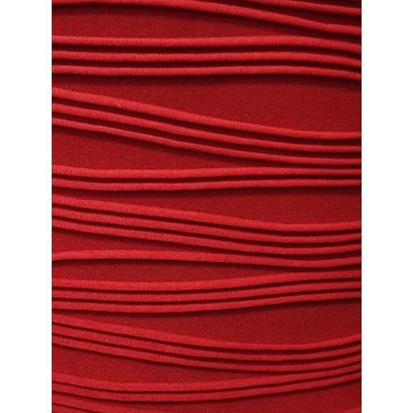 Red Asos Ribbed Midi Dress SZ 8 - Picture 2 of 6